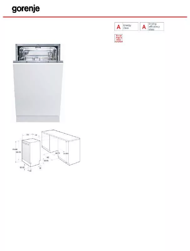 Mode d'emploi GORENJE GV53221