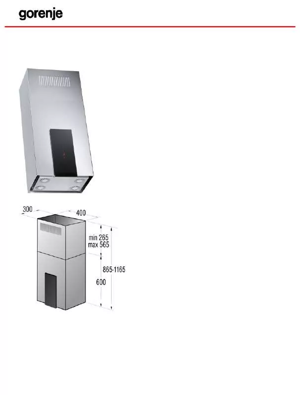 Mode d'emploi GORENJE IDQ4545X