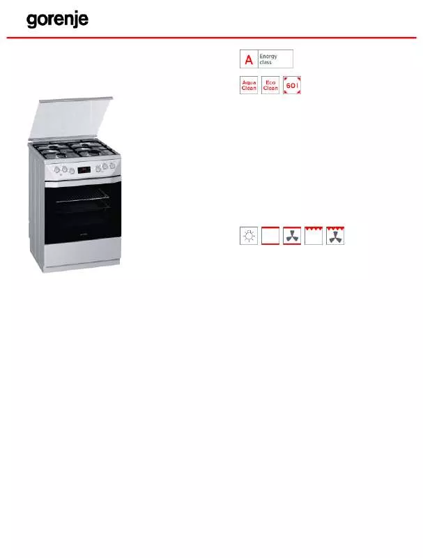 Mode d'emploi GORENJE K65320BX