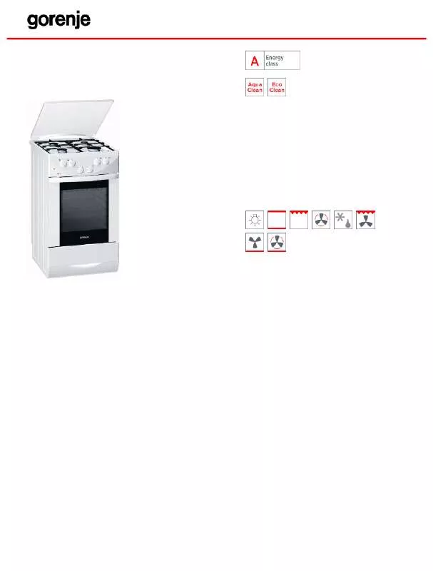 Mode d'emploi GORENJE K775W