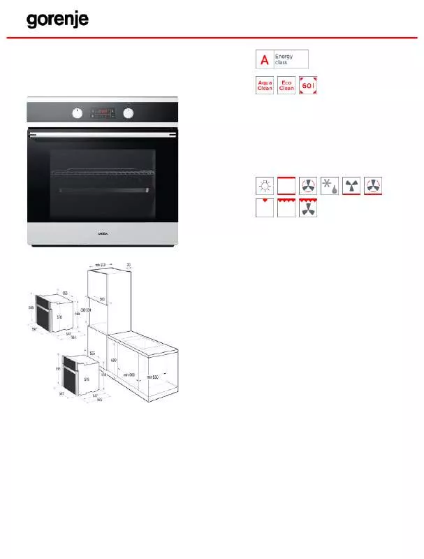 Mode d'emploi GORENJE MBO7421FW