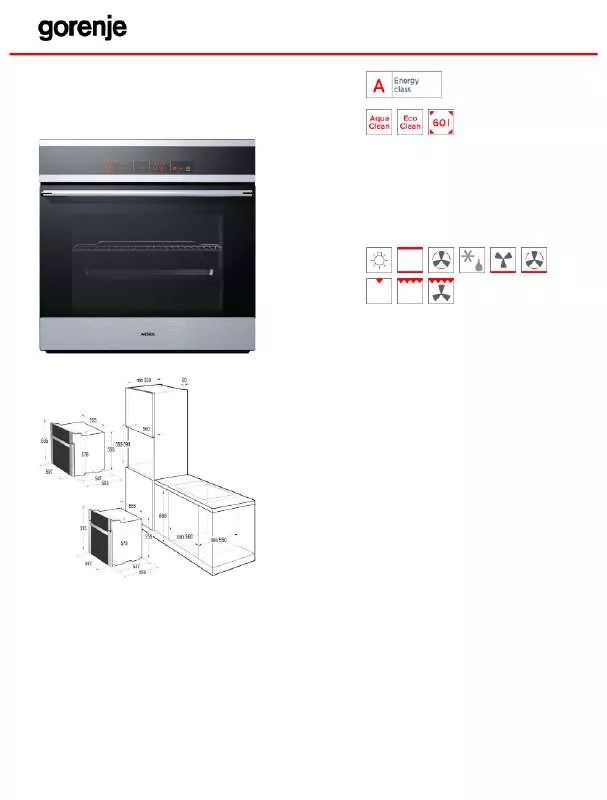 Mode d'emploi GORENJE MBO8663FX