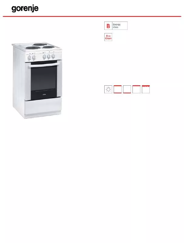 Mode d'emploi GORENJE ME52101GW