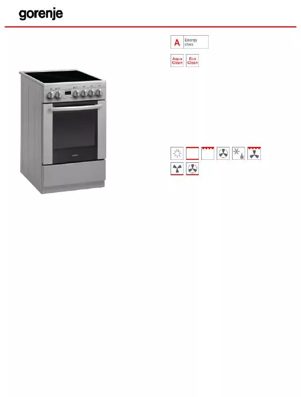 Mode d'emploi GORENJE MEC57320GS