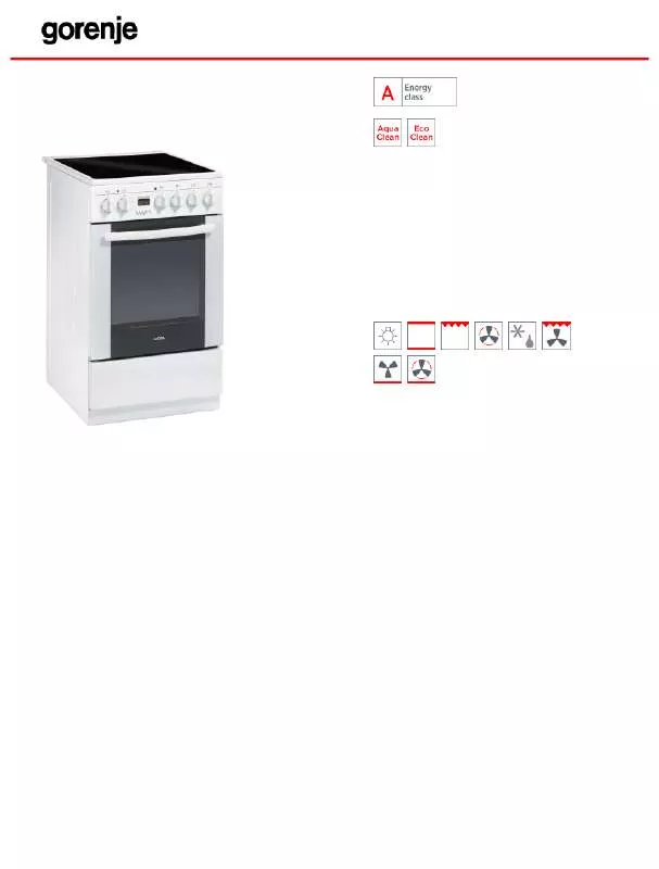 Mode d'emploi GORENJE MEC57320GW