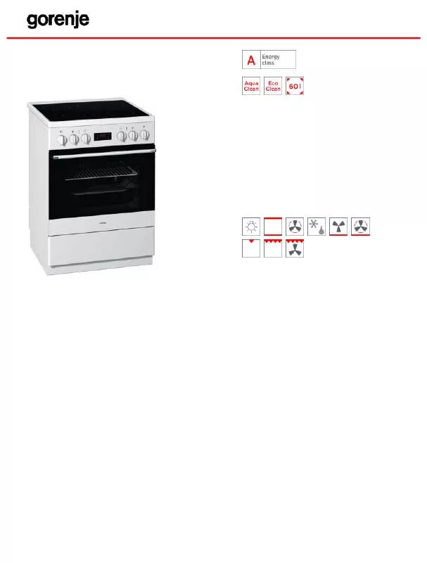 Mode d'emploi GORENJE MEC67322FW