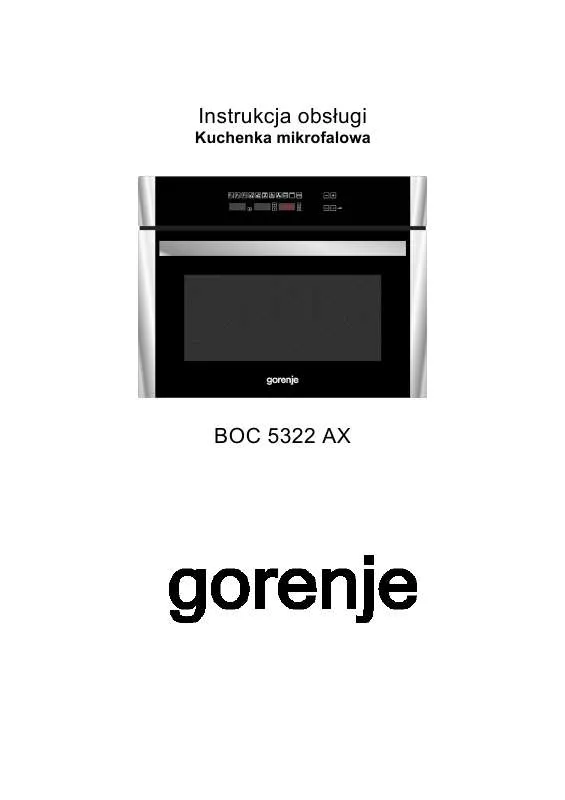 Mode d'emploi GORENJE MG 2000 E