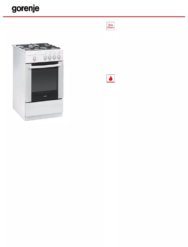 Mode d'emploi GORENJE MG51100GW