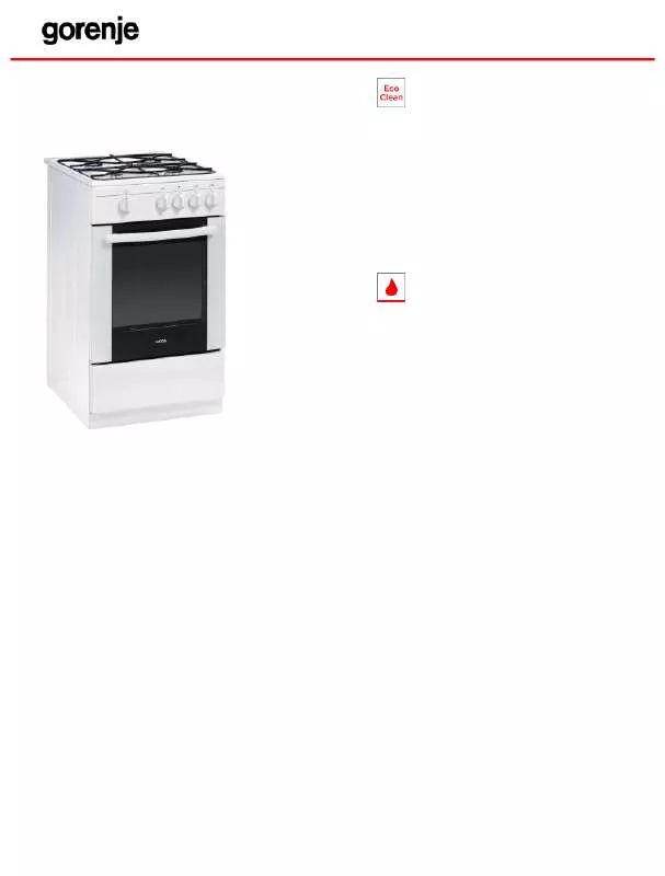 Mode d'emploi GORENJE MG51100GW1