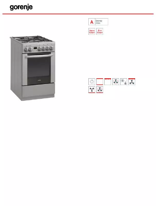 Mode d'emploi GORENJE MK57320GS