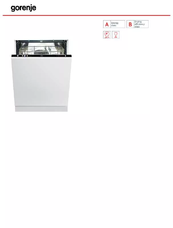 Mode d'emploi GORENJE MV62110