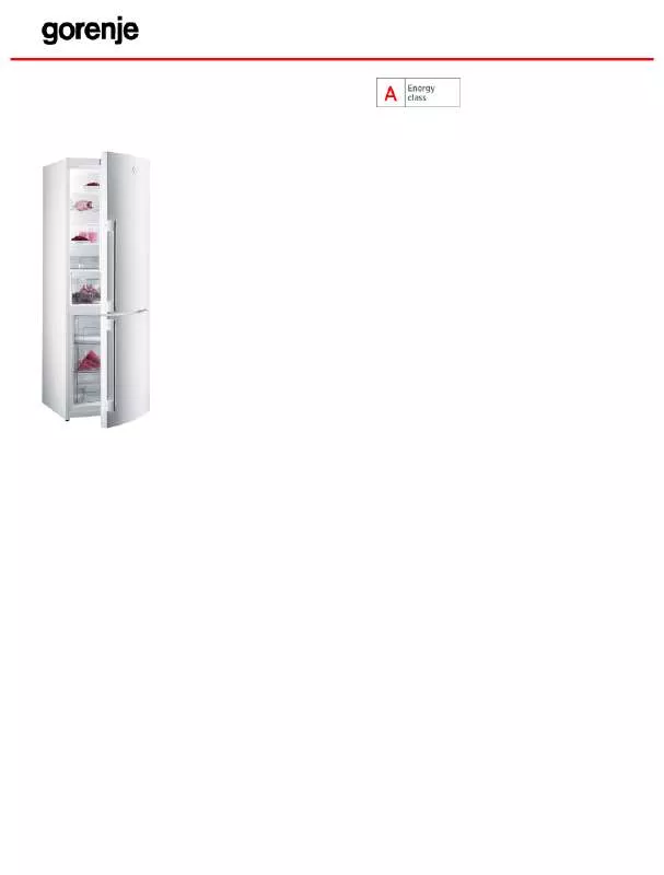 Mode d'emploi GORENJE RK65SYW