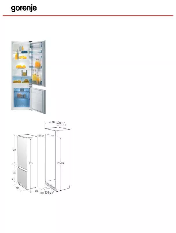 Mode d'emploi GORENJE RKI41298