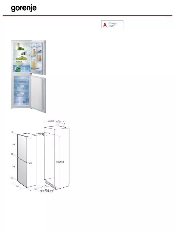 Mode d'emploi GORENJE RKI4255W