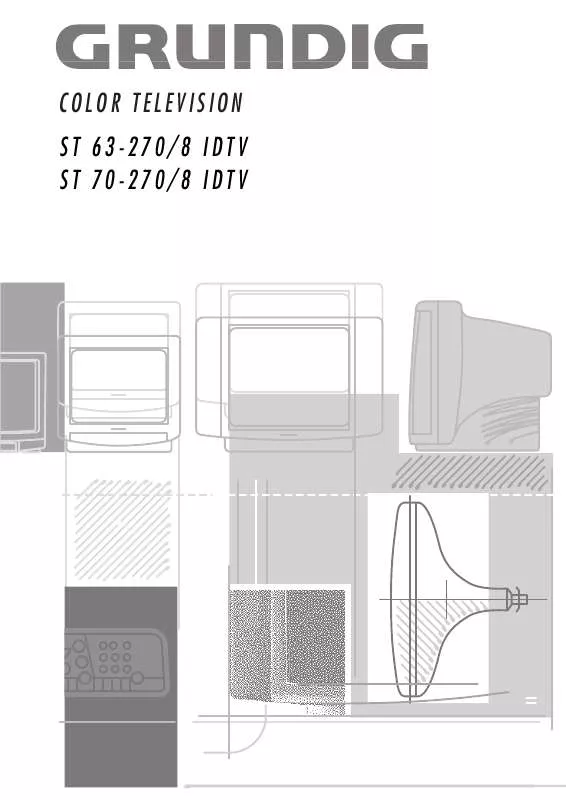 Mode d'emploi GRUNDIG ST 63-270/8 IDTV