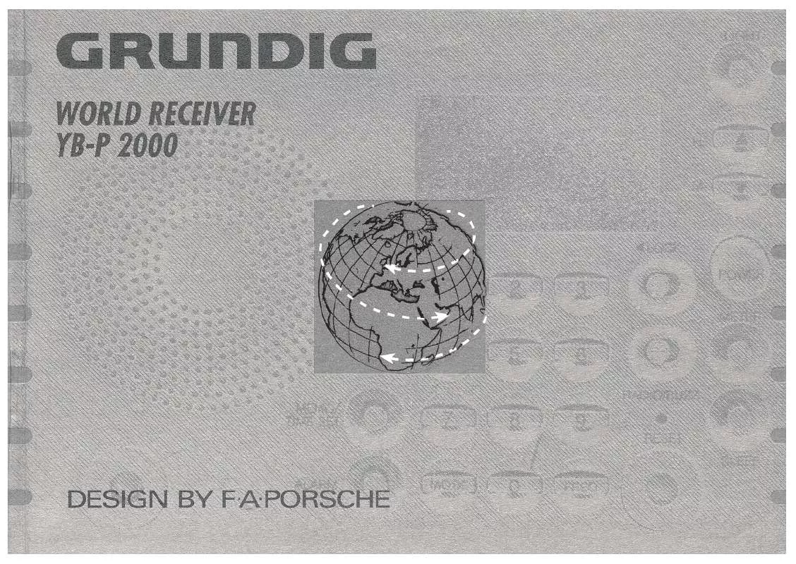 Mode d'emploi GRUNDIG YB-P 2000