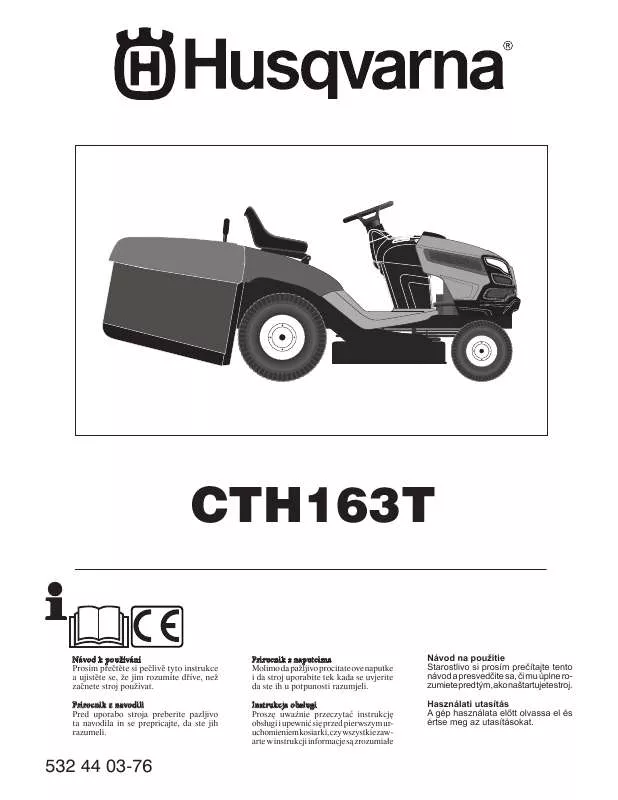 Mode d'emploi HUSQVARNA CTH163T