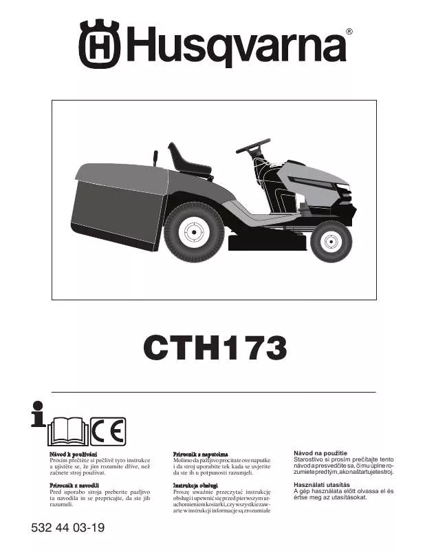 Mode d'emploi HUSQVARNA CTH173