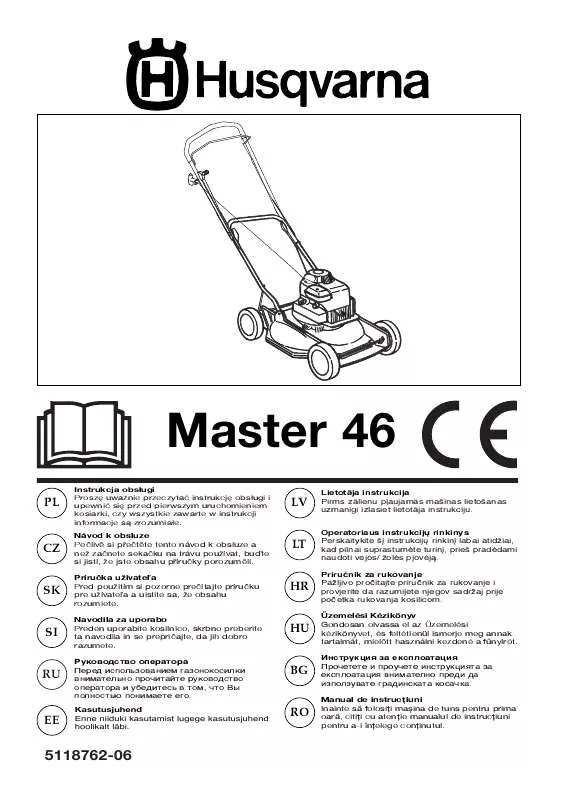 Mode d'emploi HUSQVARNA MASTER 46