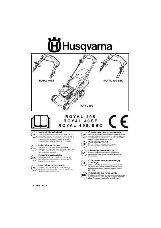 Mode d'emploi HUSQVARNA ROYAL 49 S/BBC