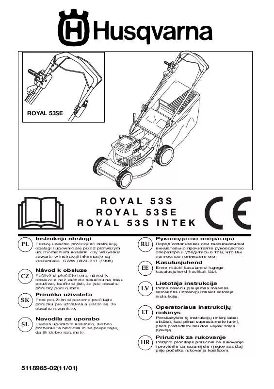 Mode d'emploi HUSQVARNA ROYAL 53 S