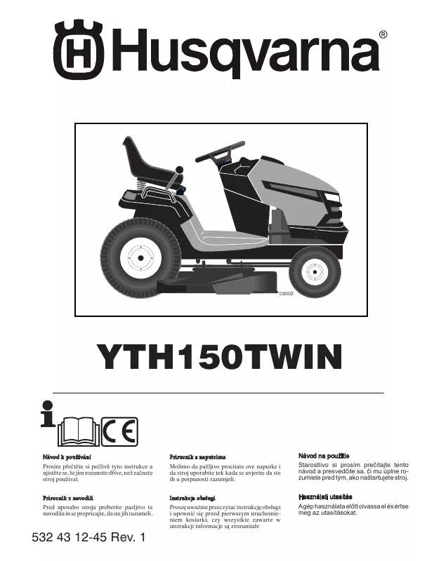 Mode d'emploi HUSQVARNA YTH 150 TWIN