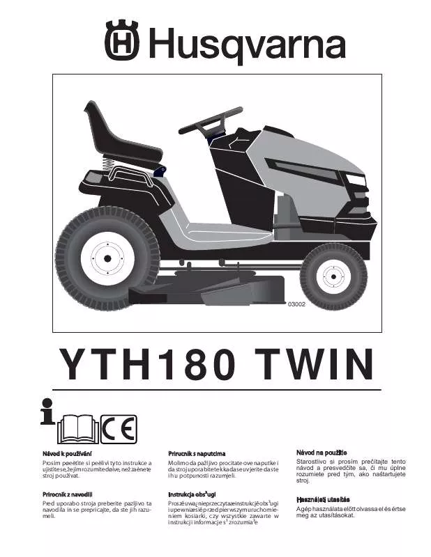 Mode d'emploi HUSQVARNA YTH 180 TWIN