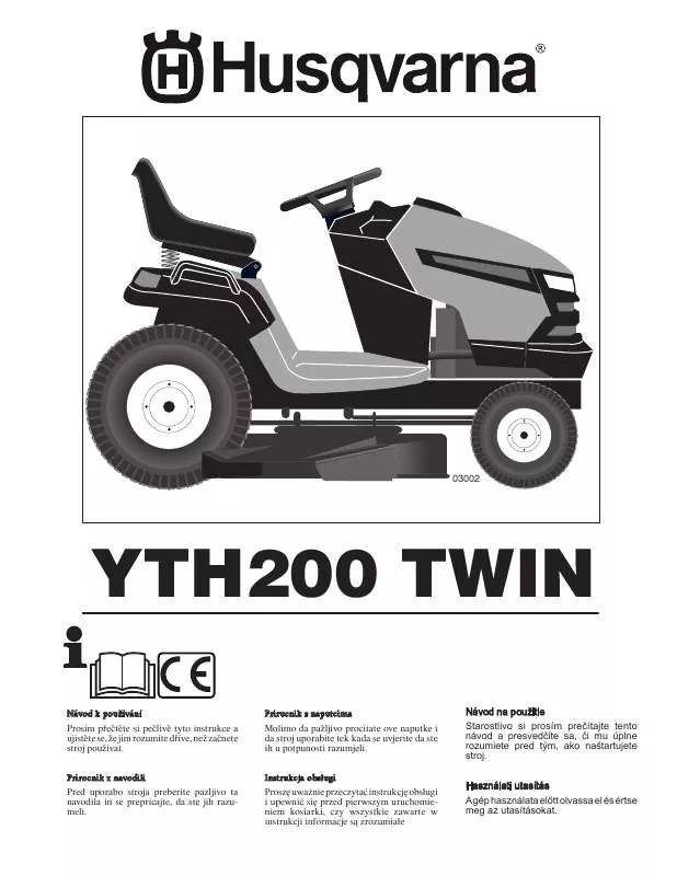 Mode d'emploi HUSQVARNA YTH 200 TWIN