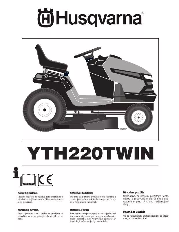 Mode d'emploi HUSQVARNA YTH220 TWIN