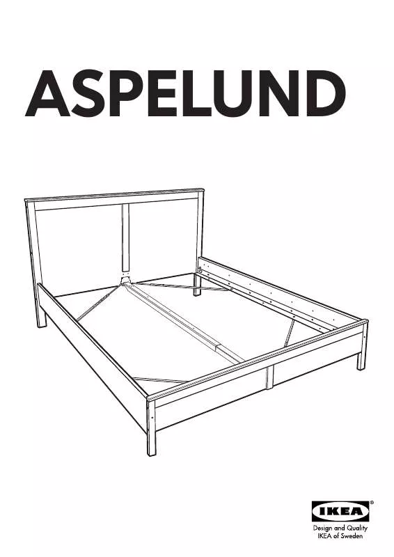 Mode d'emploi IKEA ASPELUND, RÁM POSTELE, 160X200CM