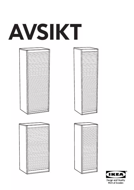 Mode d'emploi IKEA AVSIKT, SKRINKA SO ŽALÚZIOU