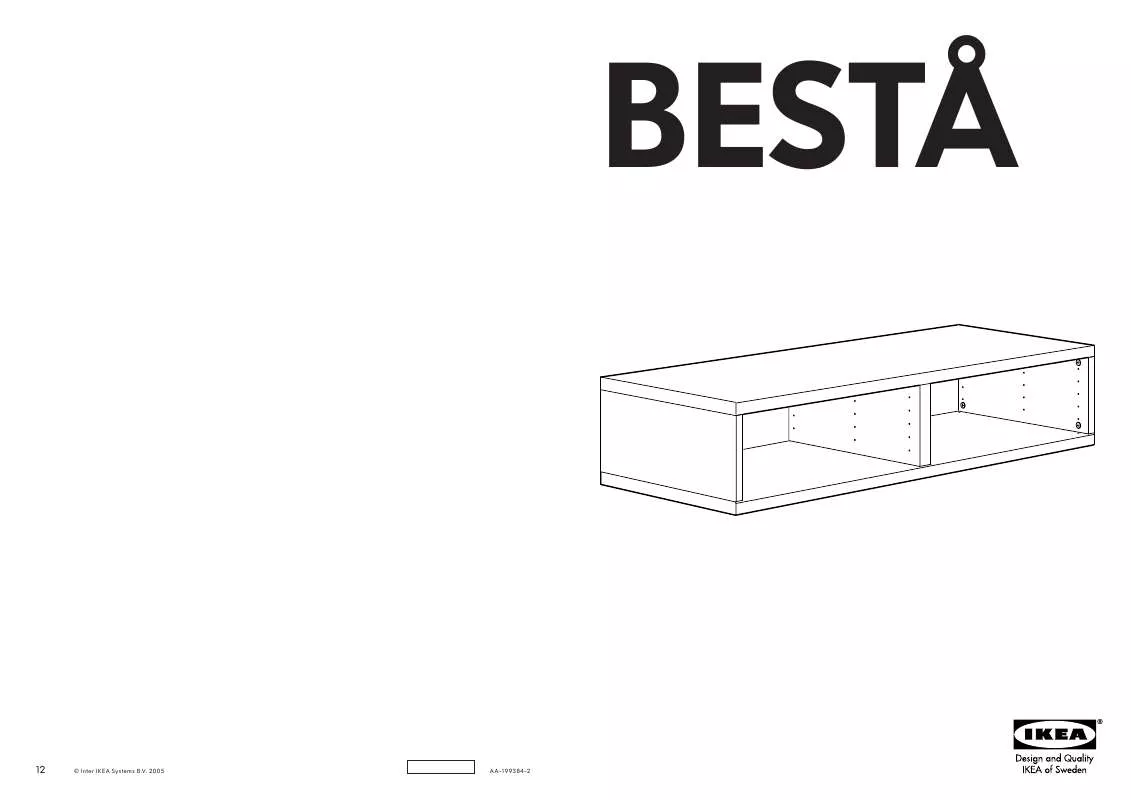 Mode d'emploi IKEA BESTÅ, LAVICA, 120X49, V26CM