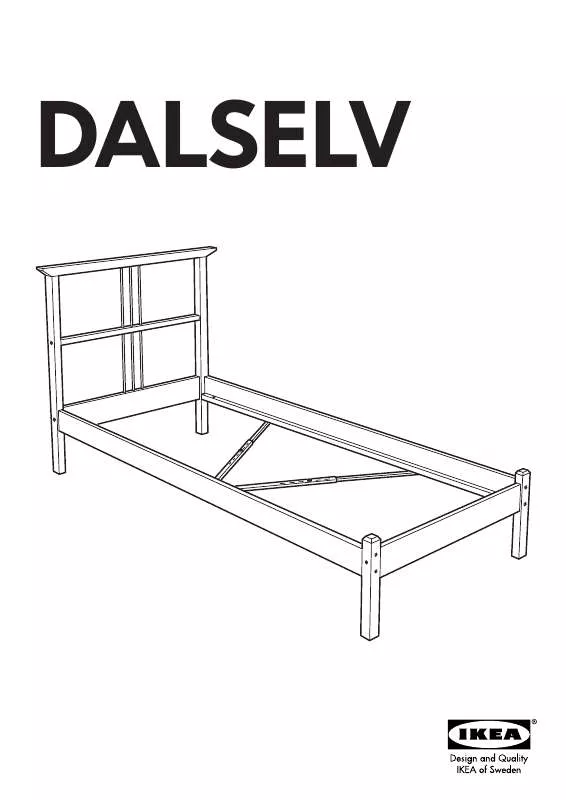 Mode d'emploi IKEA DALSELV, RÁM POSTELE