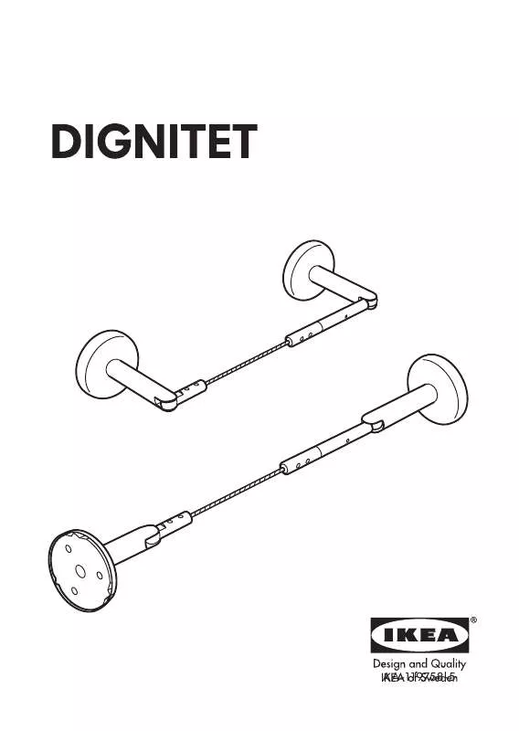 Mode d'emploi IKEA DIGNITET, LANKO NA ZÁVESY