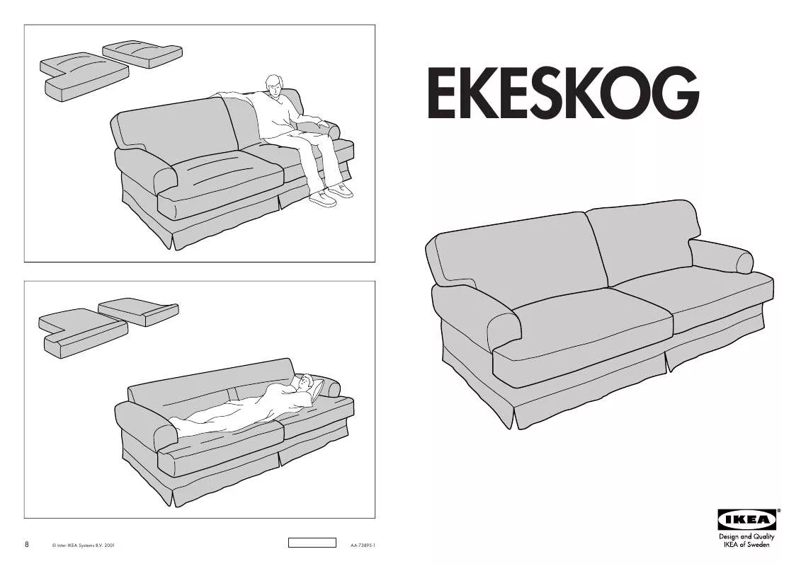 Mode d'emploi IKEA EKESKOG, 3-POHOVKA