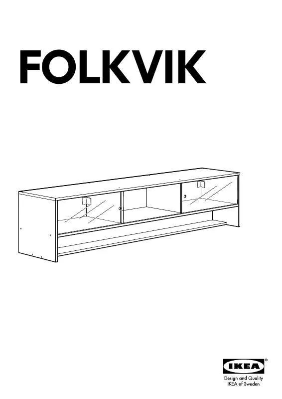 Mode d'emploi IKEA FOLKVIK, TV STOLÍK