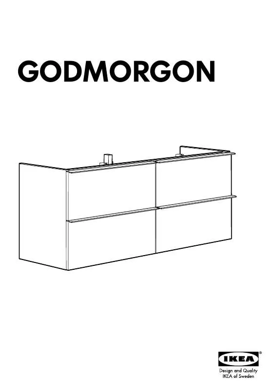 Mode d'emploi IKEA GODMORGON, UMÝV.SKRINKA/ 4 ZÁSUVKY, 120X47X58,