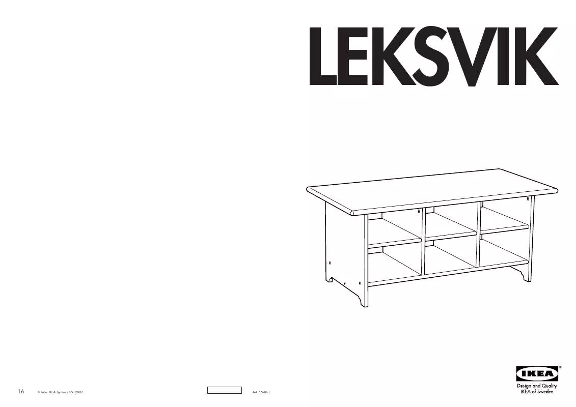 Mode d'emploi IKEA LEKSVIK, KONFERENČNÝ STOLÍK