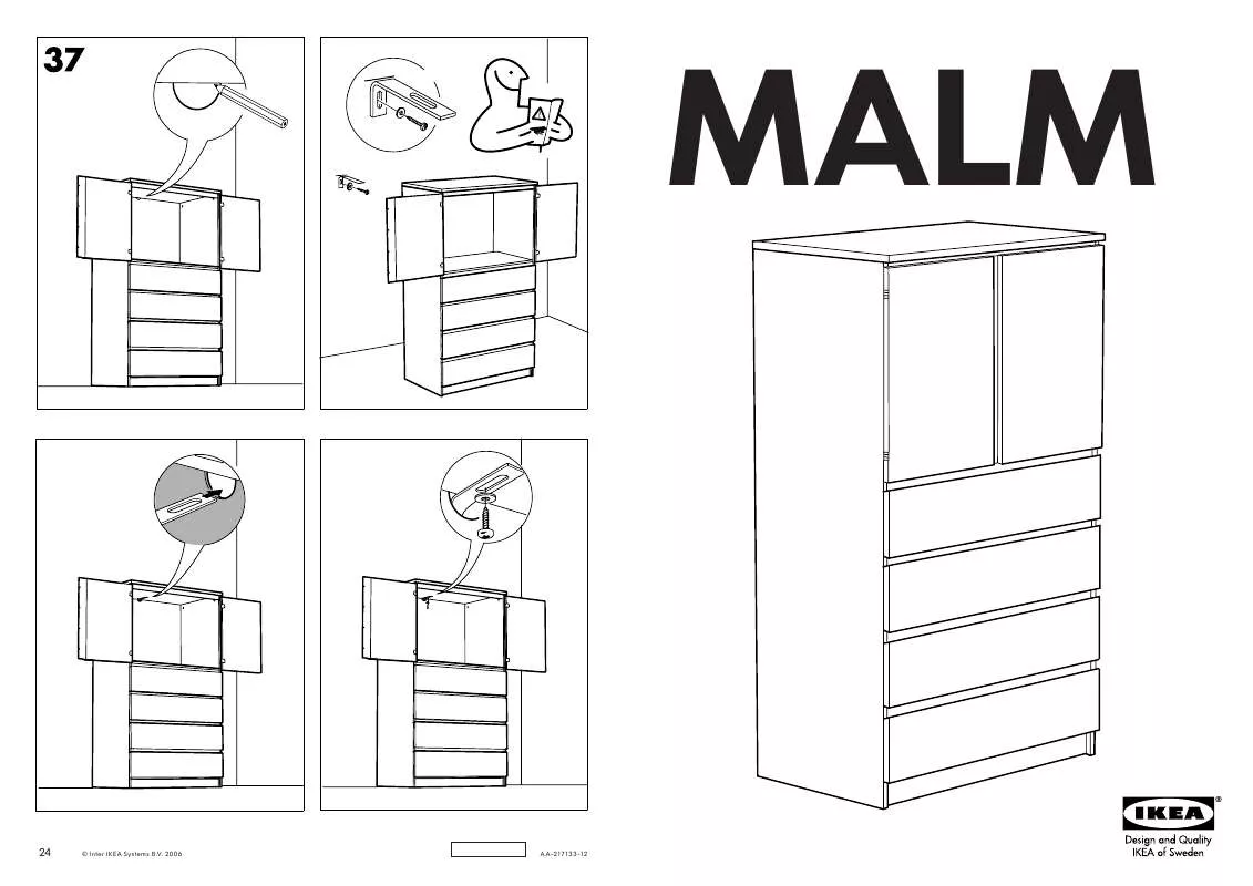 Mode d'emploi IKEA MALM, SKRINKA NA TV, 93X59, V166
