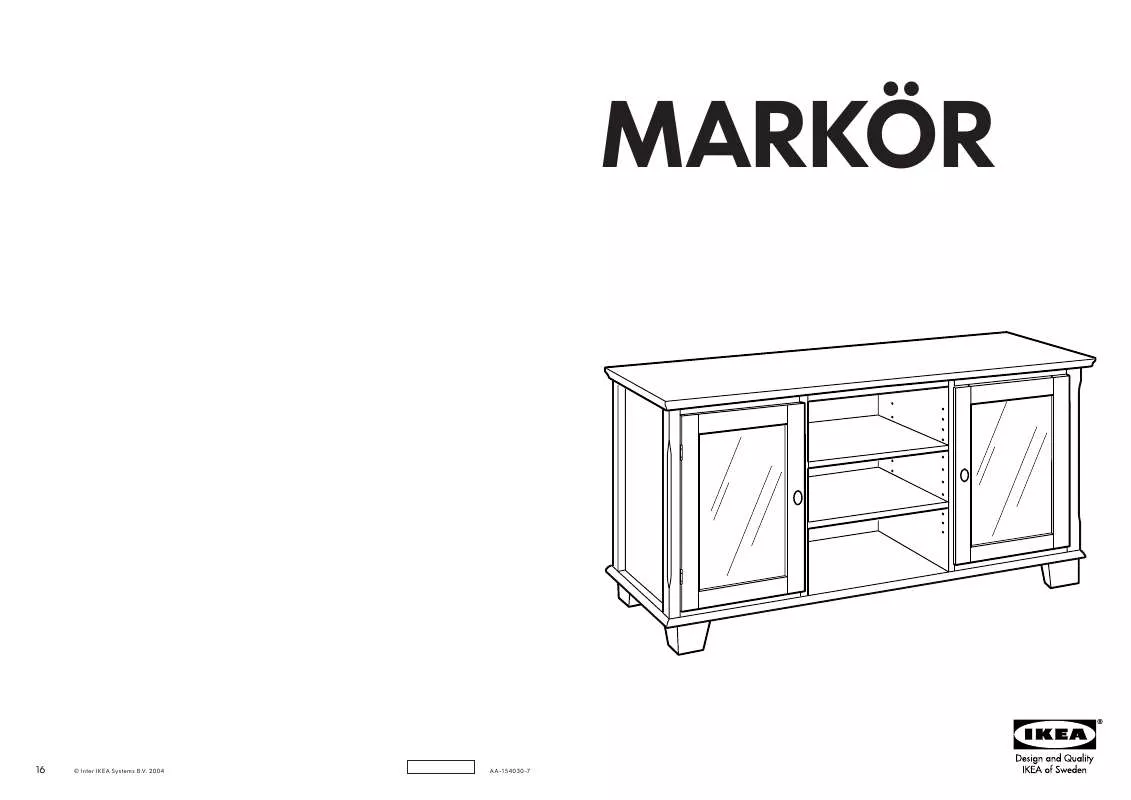 Mode d'emploi IKEA MARKÖR, SKRINKA POD TV, 138X53, V72CM