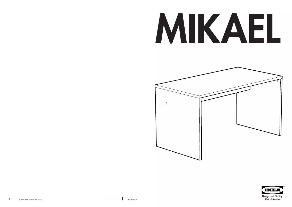 Mode d'emploi IKEA MIKAEL, PRACOVNÝ STÔL