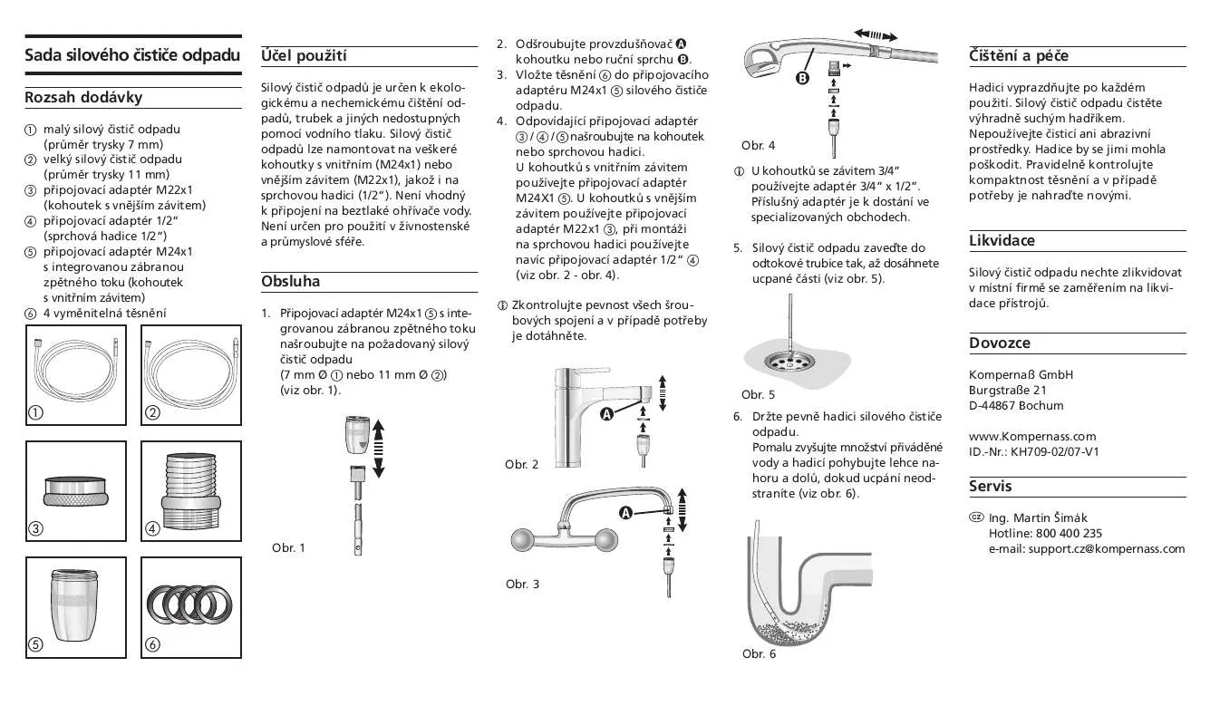 Mode d'emploi KOMPERNASS KH 709