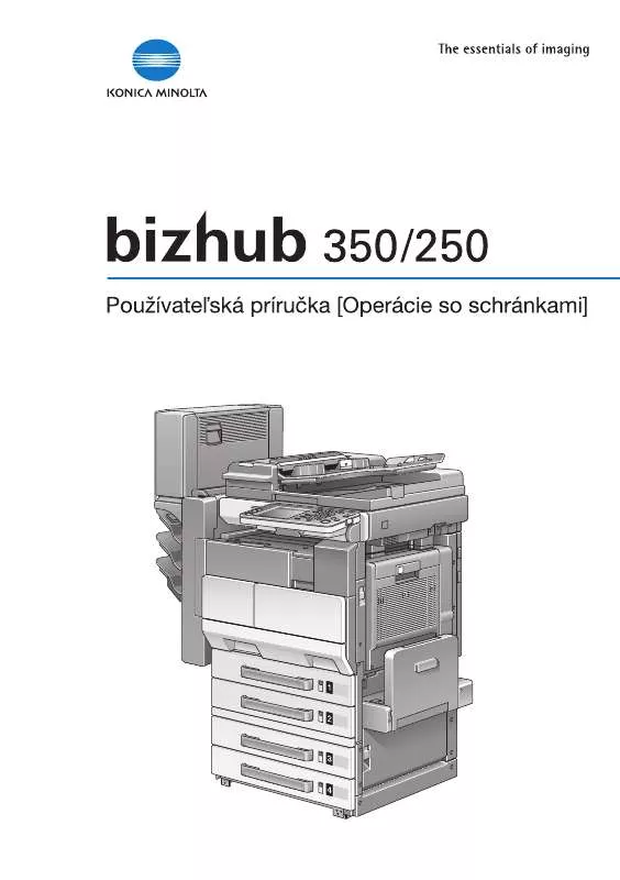 Mode d'emploi KONICA MINOLTA BIZHUB 350