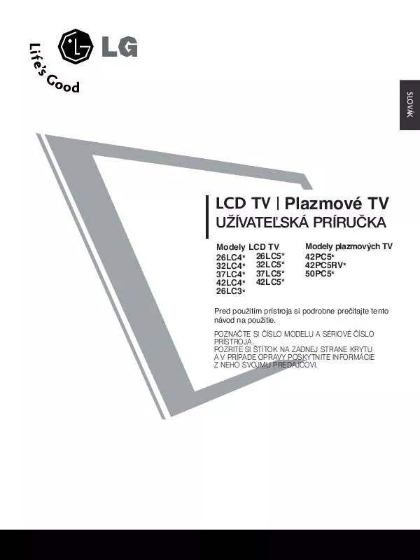 Mode d'emploi LG 42PC51