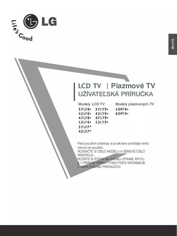 Mode d'emploi LG 60PF95