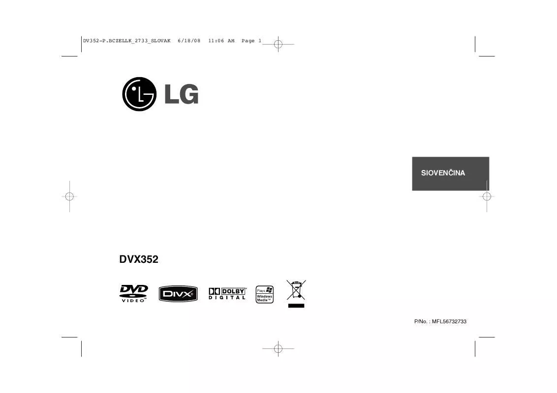 Mode d'emploi LG DVX-352