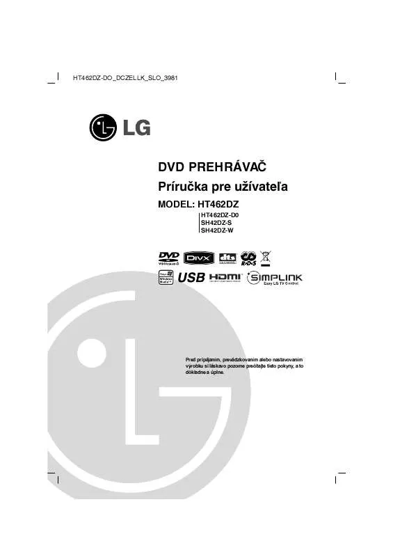 Mode d'emploi LG HT462DZ-D0