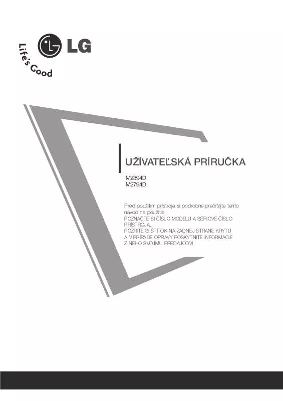 Mode d'emploi LG M2794D