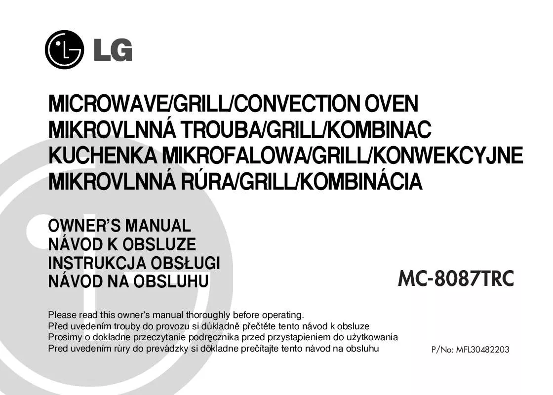 Mode d'emploi LG MC-8087-TRC