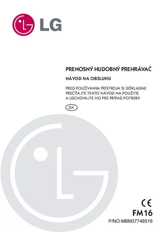 Mode d'emploi LG MF-FM16S1K